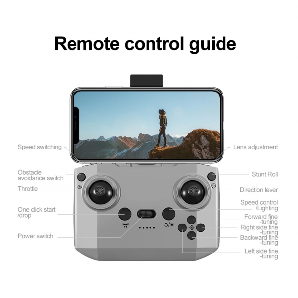 Мини квадрокоптер GT3 для детей и начинающих с HD-камерой, Hover-режимом и защитой от столкновений