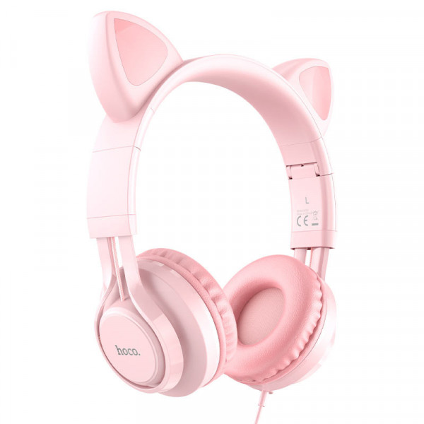 Дротові навушники HOCO W36 Cat Ear з котячими вушками та мікрофоном