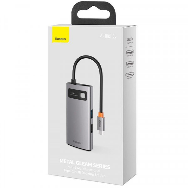 USB hub Baseus Metal Gleam 4-in-1 Type-C з 4KHDMI