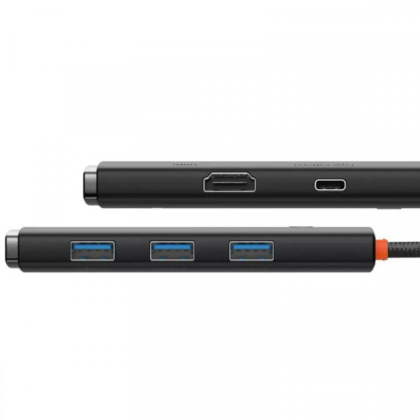 USB hub Baseus Lite Series 5in1 на 3 порти USB 3.0 та з HDMI-виходом