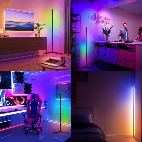 Підлогова кутова LED лампа Epik RGB Magic 1 з Bluetooth, USB та керуванням через додаток 