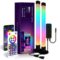 Комплект настольных LED-ламп Epik RGB Panel 2 с управлением через приложение, Bluetooth, USB и синхронизацией с музыкой, 2 шт