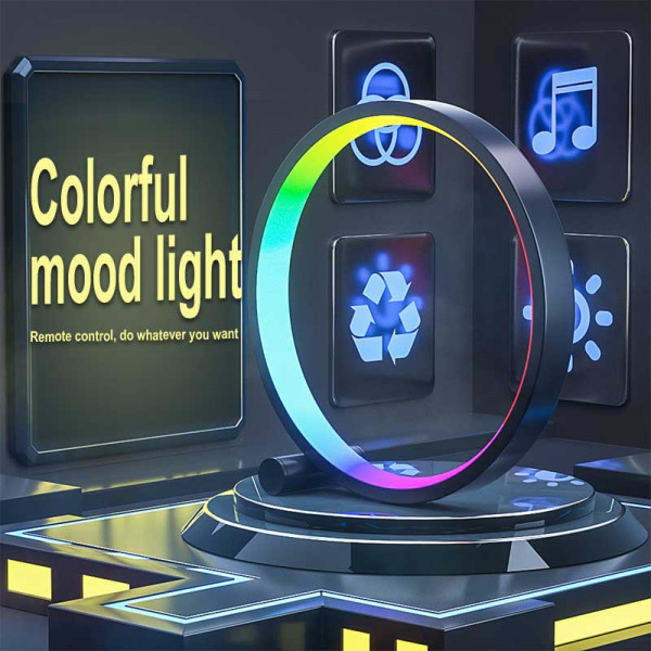 Настольная LED-лампа Epik RGB Circular Atmosphere Light с Bluetooth и App-управлением