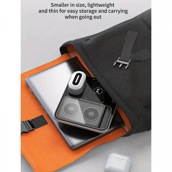 Бездротовий зарядний пристрій Epik R12 4-в-1 з підсвічуванням