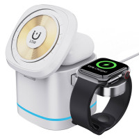 Бездротовий зарядний пристрій Epik H48 4-в-1 Compact 15W з підтримкою Qi, 15W