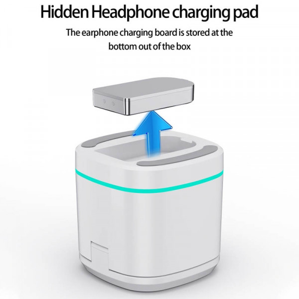 Бездротовий зарядний пристрій Epik H48 4-в-1 Compact 15W з підтримкою Qi, 15W