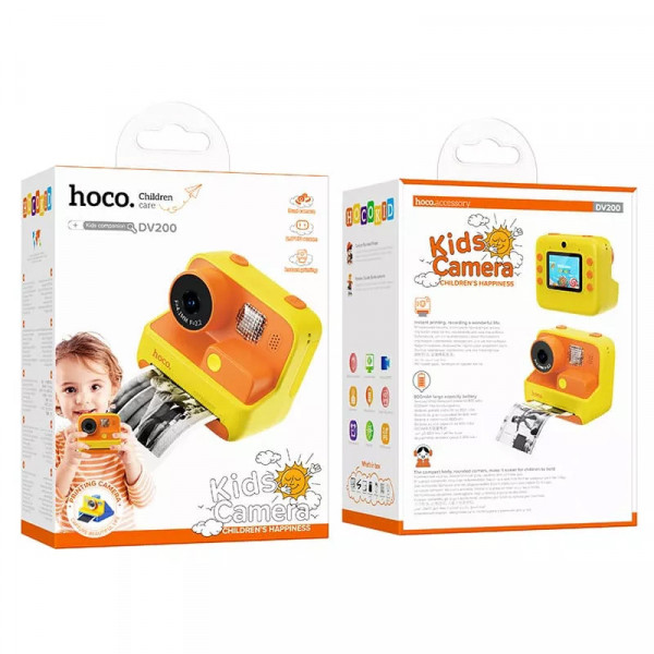 Детская камера мгновенной печати Hoco DV200 Dual lens