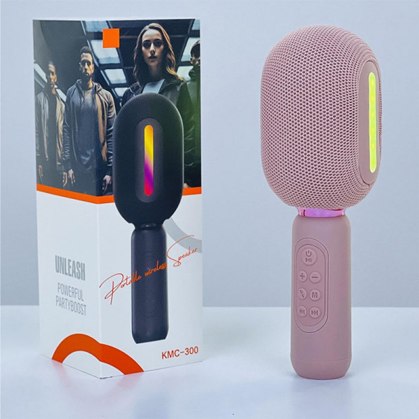 Бездротовий караоке-мікрофон-колонка Epik KMC300 з Bluetooth та LED-підсвіткою