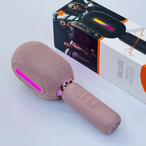 Бездротовий караоке-мікрофон-колонка Epik KMC300 з Bluetooth та LED-підсвіткою