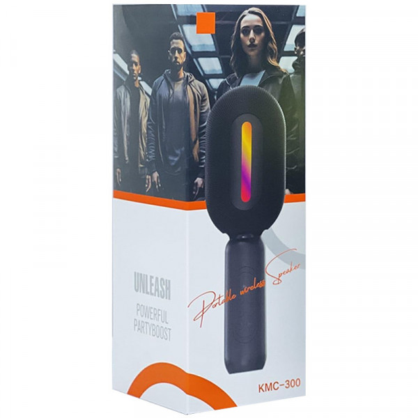 Бездротовий караоке-мікрофон-колонка Epik KMC300 з Bluetooth та LED-підсвіткою