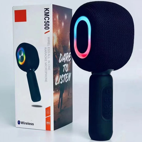 Бездротовий караоке-мікрофон-колонка Epik KMC500 з Bluetooth та LED-підсвіткою