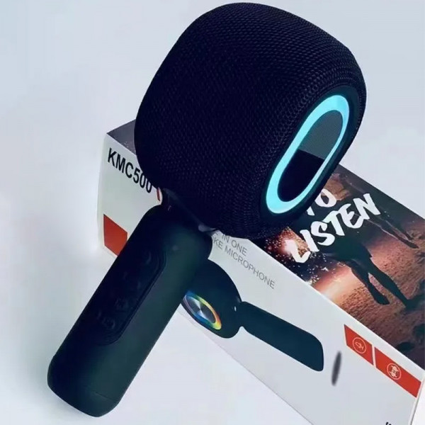 Бездротовий караоке-мікрофон-колонка Epik KMC500 з Bluetooth та LED-підсвіткою