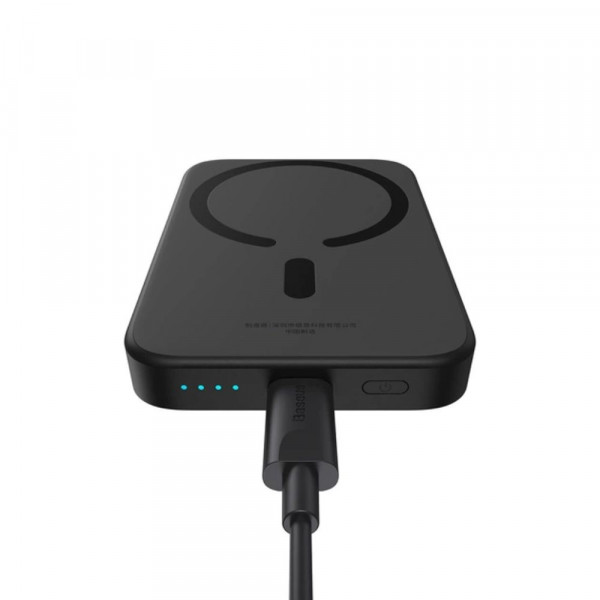 Зовнішній акумулятор Baseus Magnetic Mini Air Wireless Fast Charge Power Bank 6000mAh 20W Cluster Black