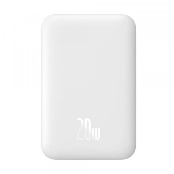 Зовнішній акумулятор Baseus Magnetic Mini Air Wireless Fast Charge Power Bank 6000mAh 20W Stellar White