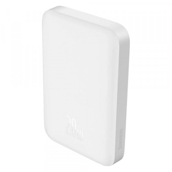 Зовнішній акумулятор Baseus Magnetic Mini Air Wireless Fast Charge Power Bank 6000mAh 20W Stellar White