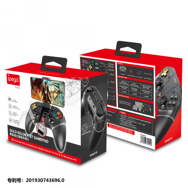 Бездротовий геймпад iPega PG-9218 Golden Warrior 2.4G, BT 5.0 для Android, iOS, ПК, PS, Switch