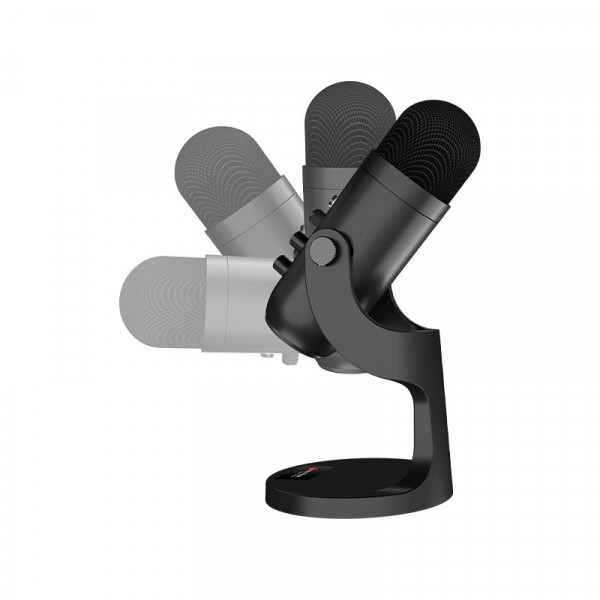 Игровой конденсаторный микрофон MeeTion MT-MC20 с подсветкой RGB и подключением Type-C, AUX