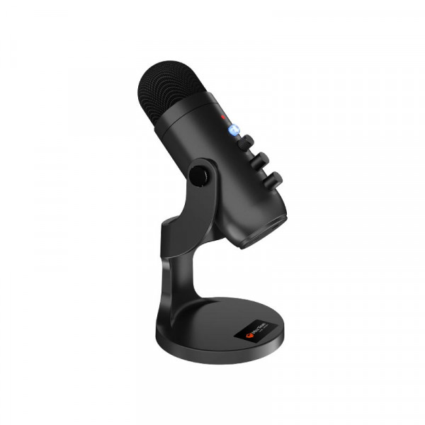 Игровой конденсаторный микрофон MeeTion MT-MC20 с подсветкой RGB и подключением Type-C, AUX