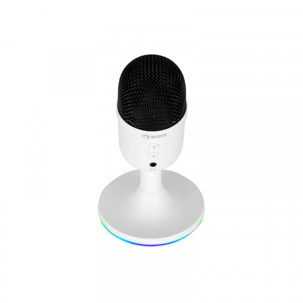 Игровой микрофон MARVO MIC-06 с RGB-подсветкой и поддержкой USB и AUX
