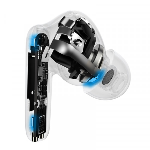 Бездротові Bluetooth навушники BASEUS SIMU S2 з активним шумозаглушенням та бездротовою зарядкою