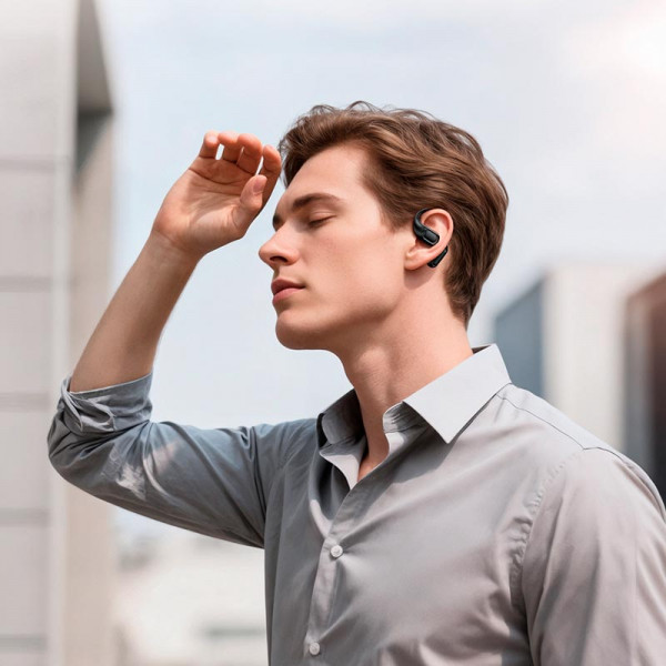 Бездротові Bluetooth навушники HOCO EA11 із завушним кріпленням та зарядним кейсом