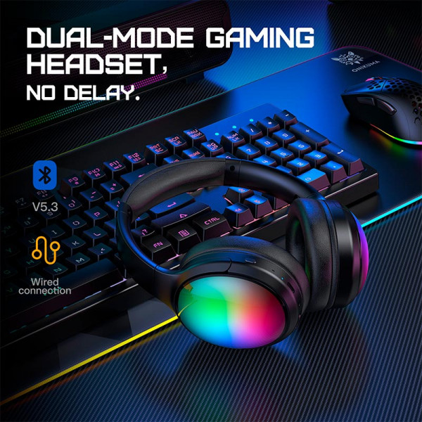 Ігрові Bluetooth навушники ONIKUMA B3 з мікрофоном ANC та RGB підсвіткою