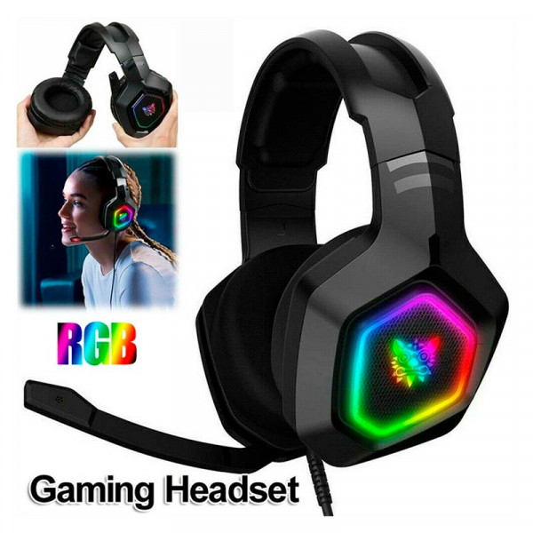 Ігрові навушники ONIKUMA K10 з мікрофоном і LED підсвіткою