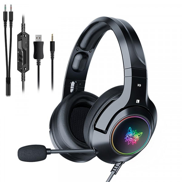 Ігрові навушники ONIKUMA K9 з мікрофоном і підсвіткою