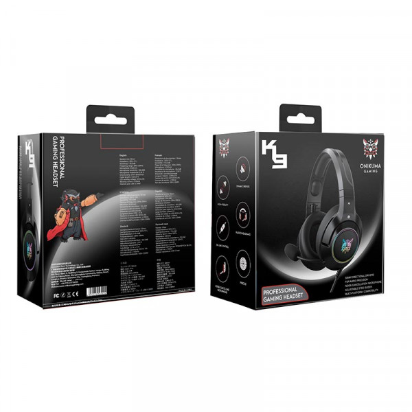 Ігрові навушники ONIKUMA K9 з мікрофоном і підсвіткою