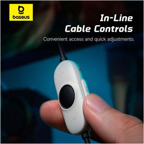 Ігрові навушники Baseus GoPlay 1 Max з об’ємним звуком 7.1 та мікрофоном