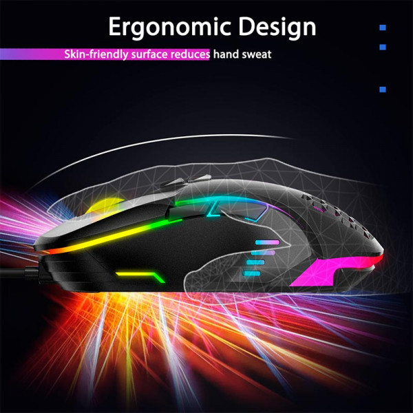 Ігрова миша ONIKUMA CW902 дротова з RGB-підсвіткою та програмованими кнопками