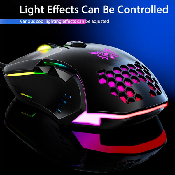 Ігрова миша ONIKUMA CW902 дротова з RGB-підсвіткою та програмованими кнопками