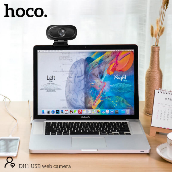 Веб-камера HOCO DI11 2K HD 4Mpx з мікрофоном та аудіовиходом