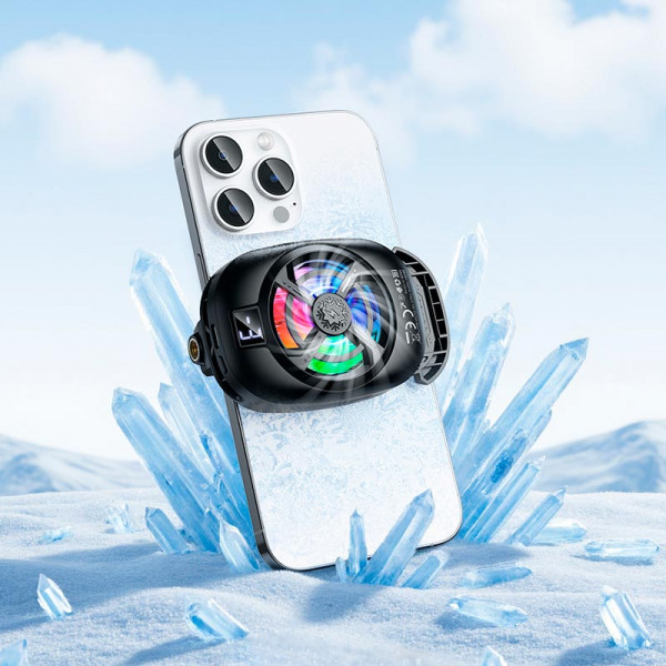 Кулер для охлаждения телефона HOCO GM76 с LED-подсветкой и 3 скоростями