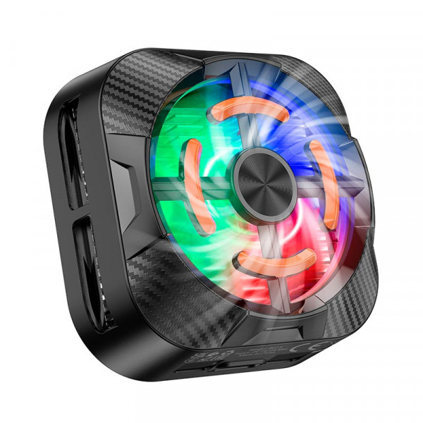 Кулер для охлаждения телефона BOROFONE BG15 с магнитной крепью и LED подсветкой