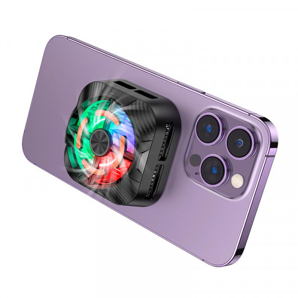 Кулер для охлаждения телефона BOROFONE BG15 с магнитной крепью и LED подсветкой