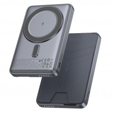 Зовнішній акумулятор УМБ HOCO Q46 Title 5000mAh 20W зі швидкою зарядкою, MagSafe та картхолдером
