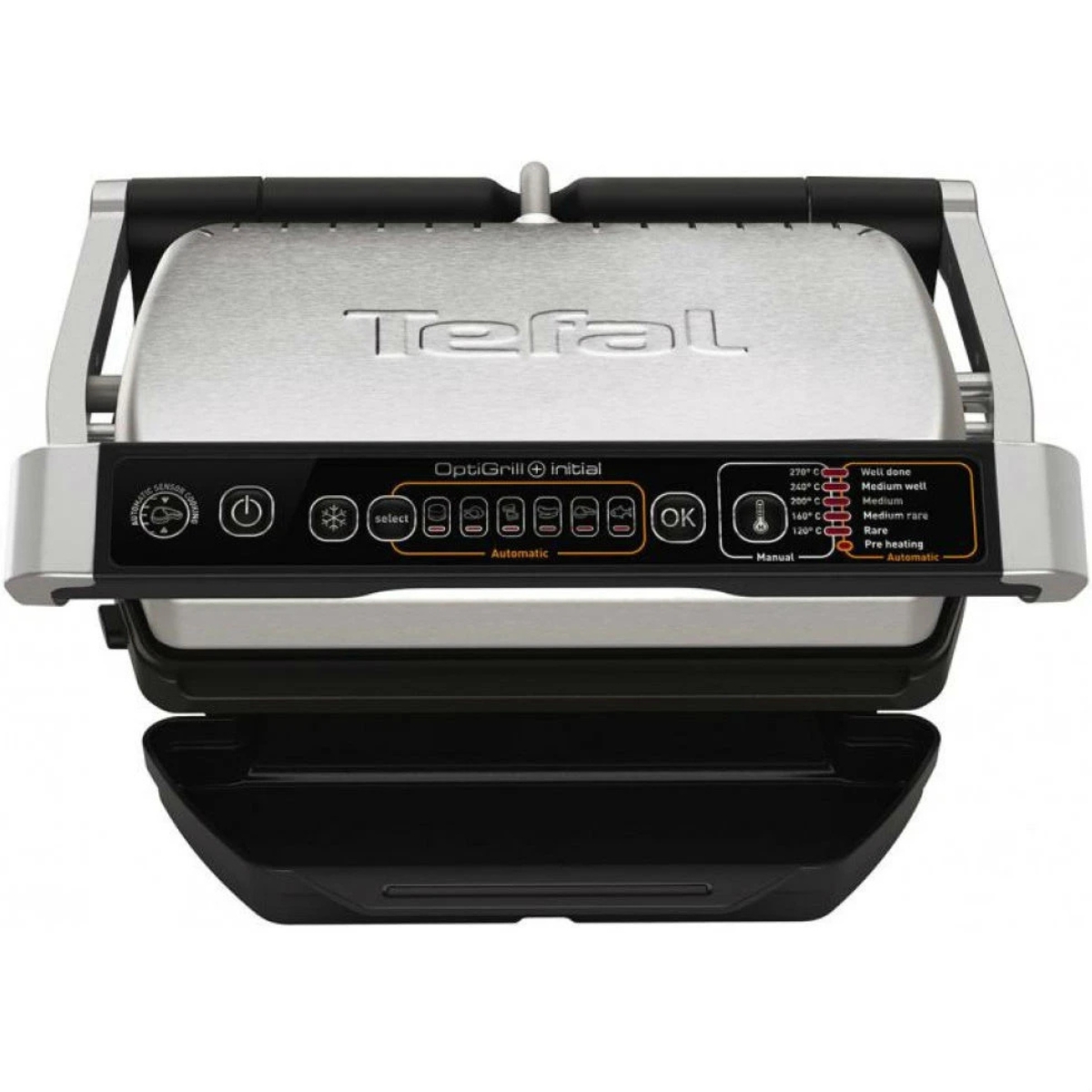 Гриль Tefal OptiGrill Initial GC706D34 з автоматичним сенсором та 6 програмами приготування