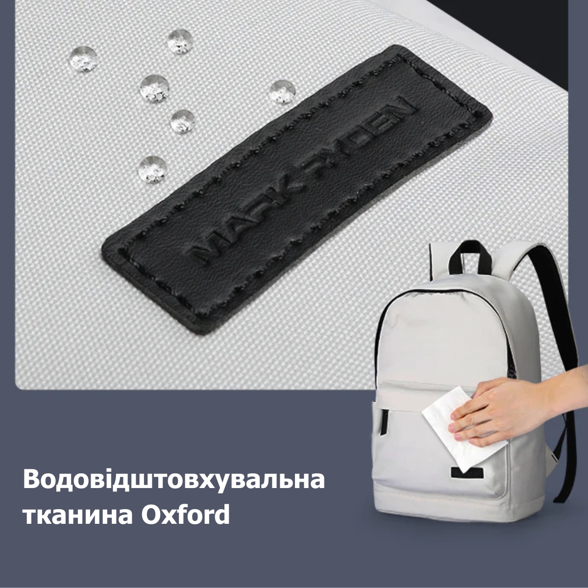 Рюкзак для ноутбука 15.6 дюймов Mark Ryden MR3606 с защитой от влаги и USB-портом