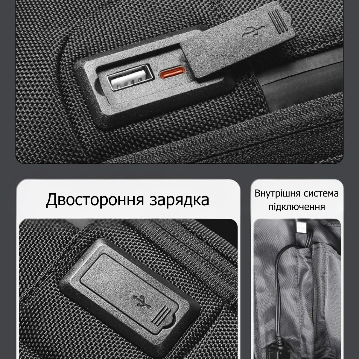 Рюкзак на одно плечо Mark Ryden MR7116 с кодовым замком и USB-портом