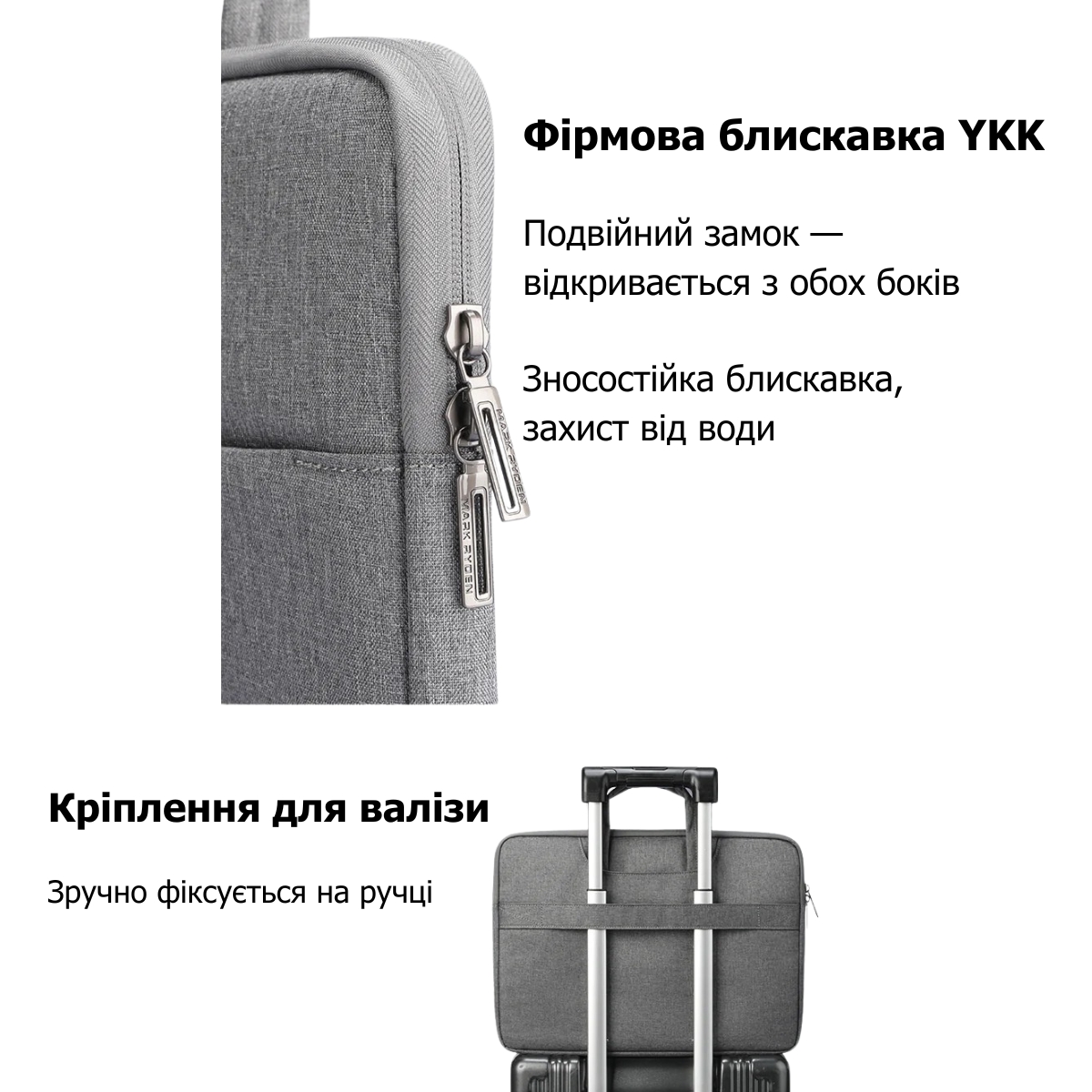Сумка для ноутбука 14” Mark Ryden MR98X вологозахищена з м’якою підкладкою