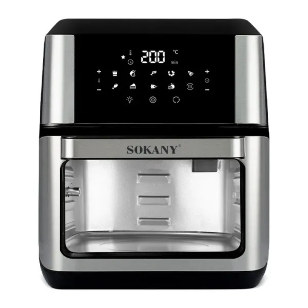 Аэрогриль-фритюрница SOKANY SK-ZG-8029 на 12 л с сенсорным управлением