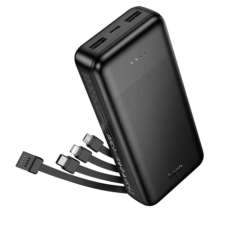 Zovnishnij Акумулятор Umb Hoco J163A Wonderful 20000Mah Iz Vbudovanymy Kabelyamy Ta Led Indykatorom Id2804 Hoco - купити в Україні