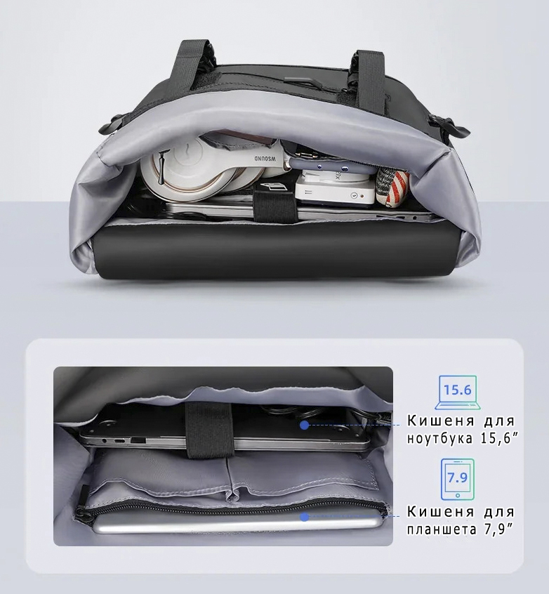 Городской рюкзак Mark Ryden MR5748SJ для ноутбука 15.6 дюймов с расширением