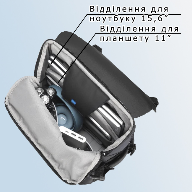 Рюкзак для ноутбука 15.6 дюймов Mark Ryden MR2859 с сумкой-бананкой 2 в 1