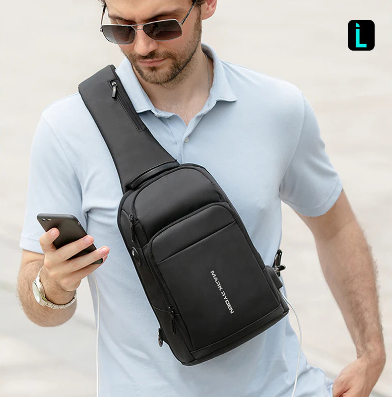 Рюкзак на одне плече Mark Ryden MR7618 з ортопедичною спинкою та USB-портом