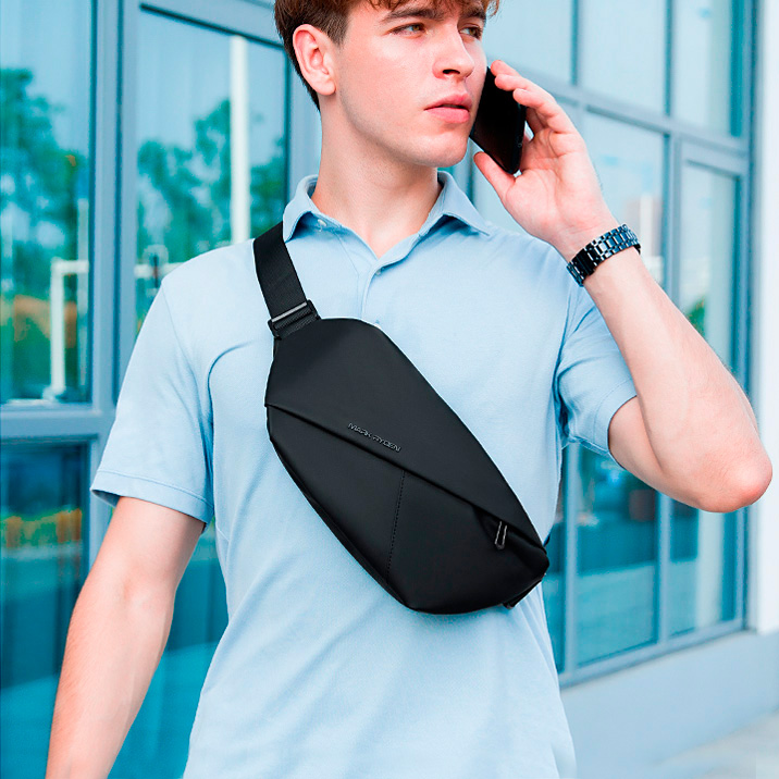 Сумка-бананка Mark Ryden MR7786 водонепроницаемая с отделением для планшета 7.9