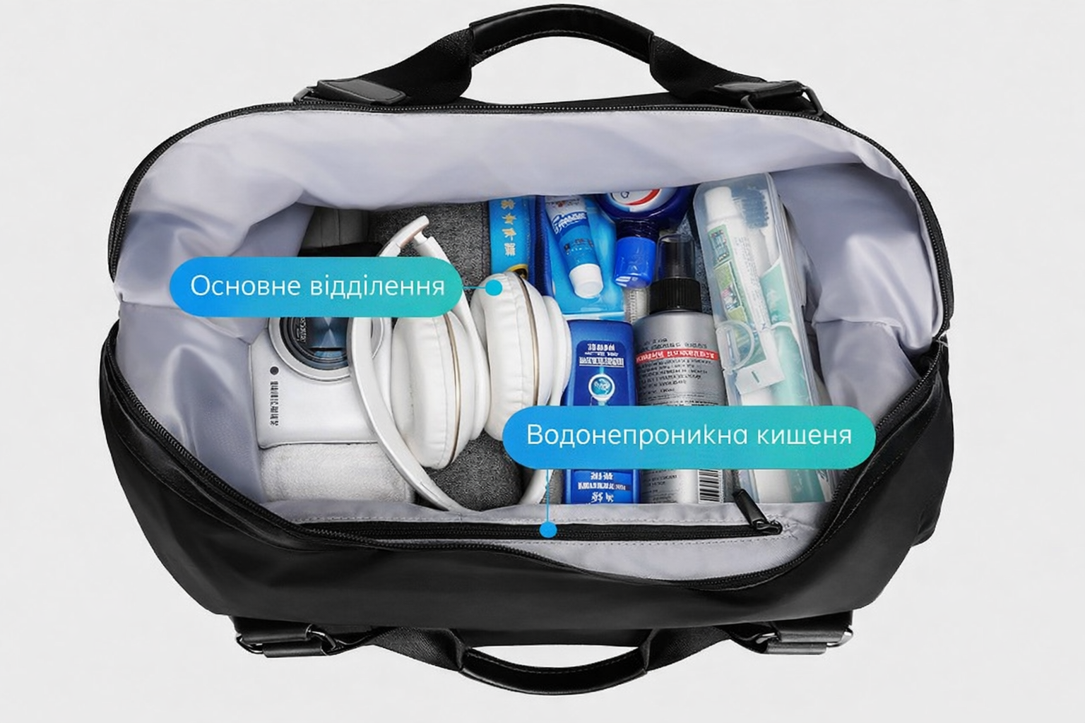 Дорожня спортивна сумка Mark Ryden MR8066 з відділенням для вологих речей