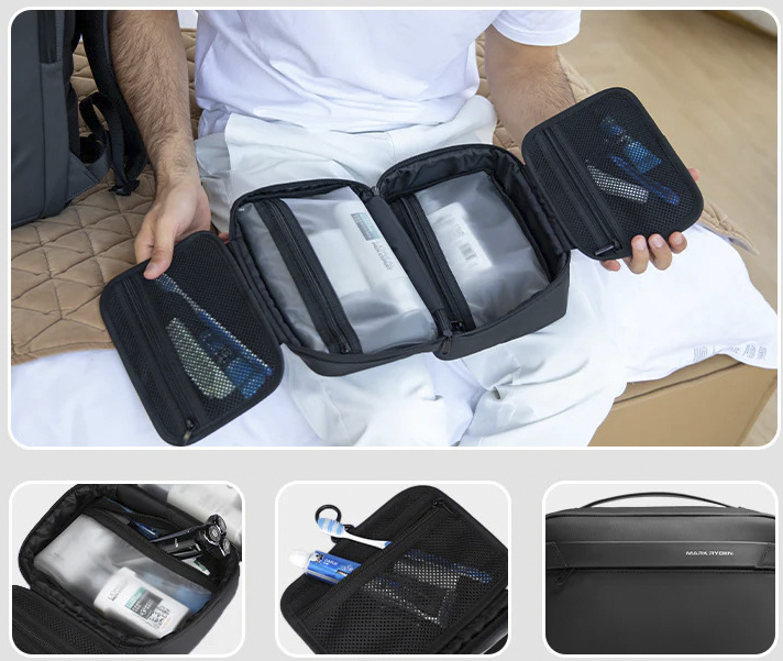 Дорожная косметичка Mark Ryden MR86 раскладная с разделением на сухое и влажное 