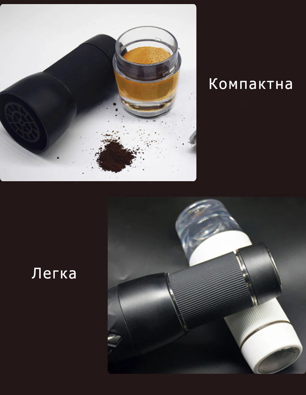 Портативна кавоварка Biolomix Espresso Machine HS-8439 для капсул і меленої кави